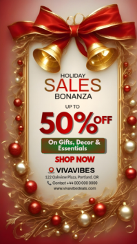 Orange Holiday Sales Instagram Story Template