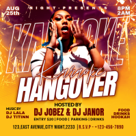 Orange Maximalist Karaoke Night Event Instagram Post template