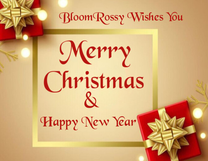 Orange Maximalist Merry Christmas And Happy New Year Flyer (us Letter ...