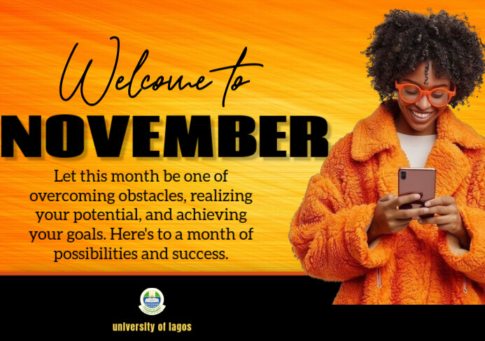 Orange Maximalist New Month  A5 template