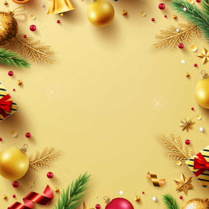 Orange Maximalist New Year Instagram Post template