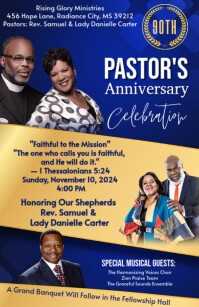 Orange Maximalist Pastoral Anniversary Flyers Tabloid template
