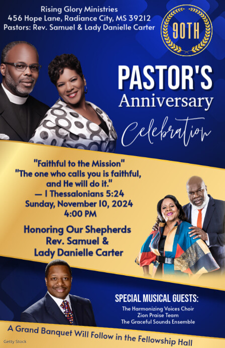 Orange Maximalist Pastoral Anniversary Flyers Tabloid Tablóide template
