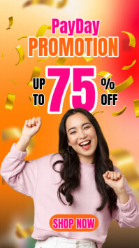 Orange Payday Promotion Instagram Story Template