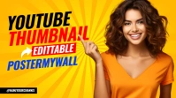 Orange Maximalist Postermywall Youtube Thumbn template