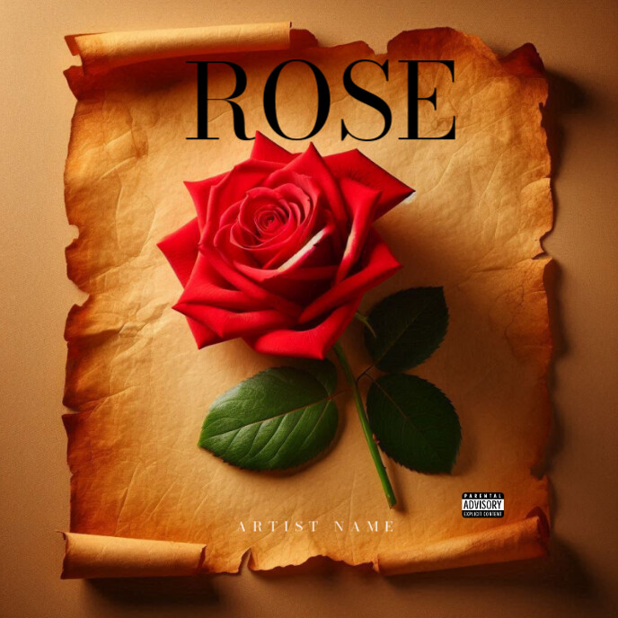 Copy of Orange Maximalist Rose Mixtape Album Cover Album Cover ...