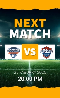 Orange Maximalist Soccer Next Match Us Legal template