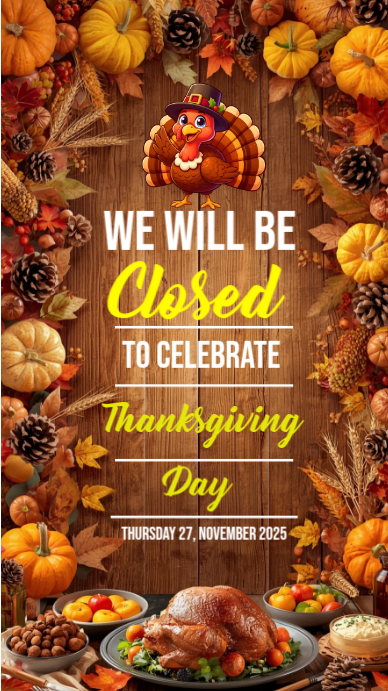 Copy of Orange Maximalist Thanksgiving Closure Instagram Story ...