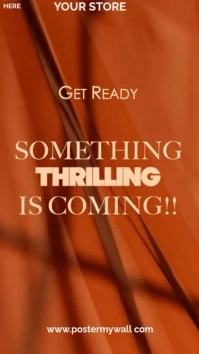 Orange Maximalist The Count Down Begins:a Brand Like No Other Digital Display (9:16) template