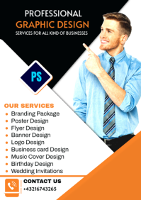 Blanc graphic design services A4 Template