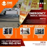 Orange Medical Service Instagram Video Templa template