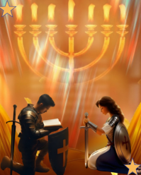 Orange Medieval Fantasy Instagram Portrait template