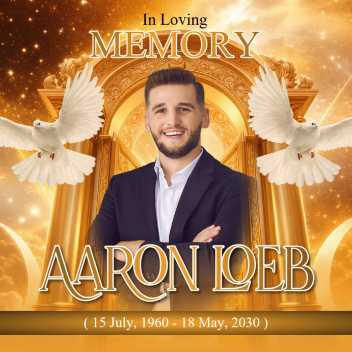 Orange Memorial Tribute Instagram Post Template | PosterMyWall