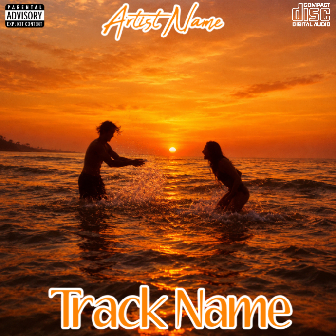 Album Design Tutorial Orange Album Cover Album Covers Template | PosterMyWall