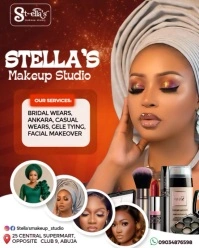 Orange Modern & Minimal Beauty Salon Design Template  Instagram Portrait