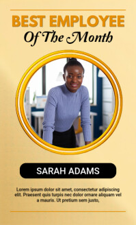 Orange Modern & Minimal Best Employee Of The Month Us Legal Amerikansk lov template