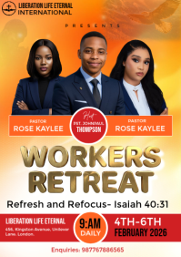 Red Church Retreat A4 Template