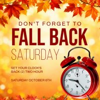 Jingga Daylight Saving Time Reminder Message Instagram Template