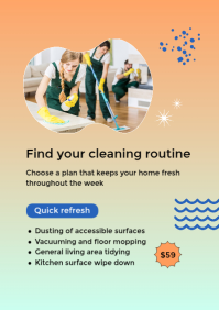 Orange Home Cleaning Services A4 Template - Page 2