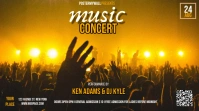 Orange Modern & Minimal Music Concert Pos Twi Wpis na Twittera template