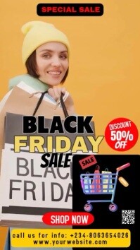 Orange Modern & Minimal Retail Sales  Instagram Story template