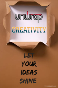 Orange Modern & Minimal  Social Media Graphic Focused On Themes Of Creativity, Ideas, And Revelation template