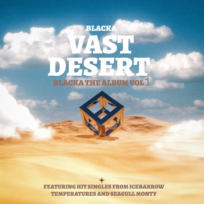 Orange Modern & Minimal Vast Desert Modern Mu Template | PosterMyWall