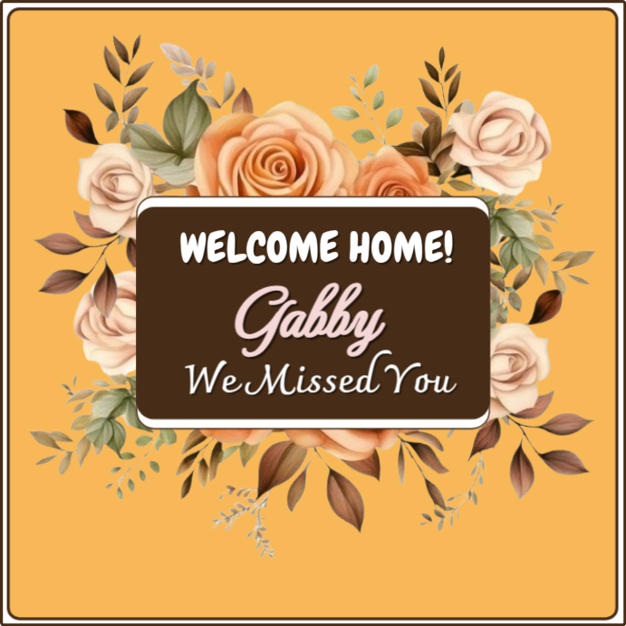 Orange Modern & Minimal Welcome Template  Instagram Post