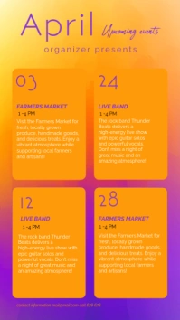Orange Modern & Minimal Yellow And Purple  Instagram Story Indaba yaku-Instagram template