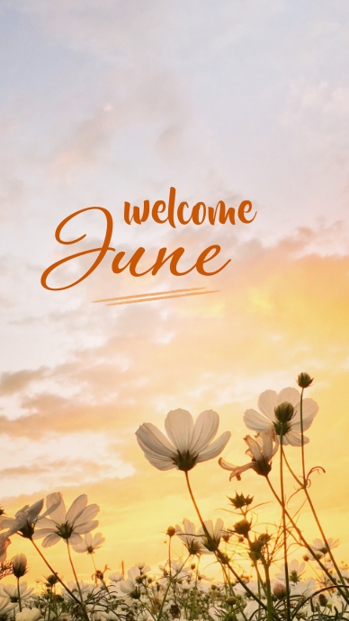 Orange Modern Welcome June (Instagram Story) Template | PosterMyWall