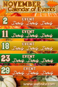 Event Calendar Poster Template