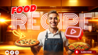 Orange Neon Chef Thumbnail Youtube Thumbnail template