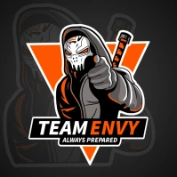 Orange Ninja Esports Team Logo template