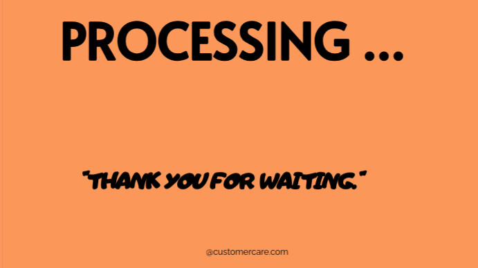 Orange  Order Processing Template Digital Dis