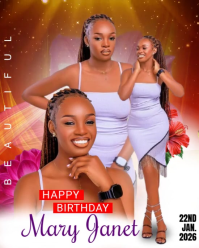 Orange Pastel Birthday Wishes Template  Instagram Portrait