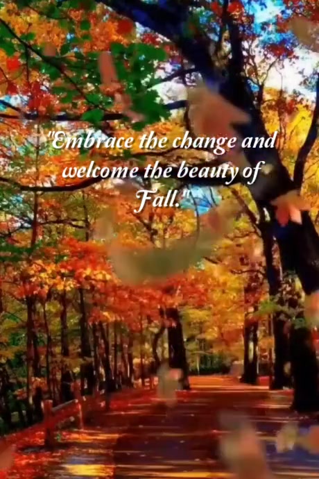 Orange Pastel Hello Fall Poster Template | PosterMyWall