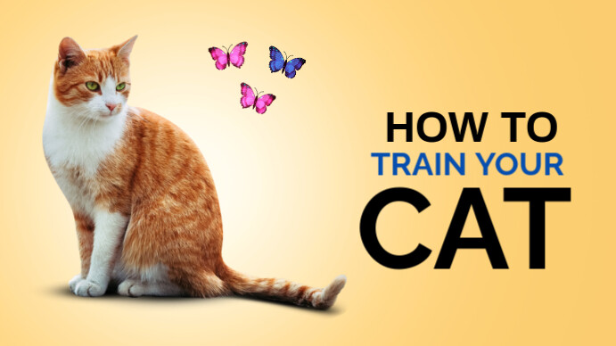 Orange Pastel How To Train Your Pets Youtube Thumbnail  Youtube Thumbnail template