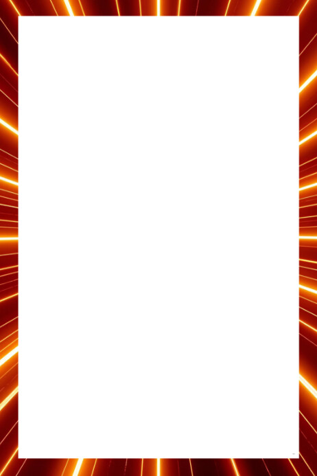 orange picture frame template | PosterMyWall