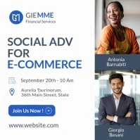 Orange Professional Blue And Grey And Black M template