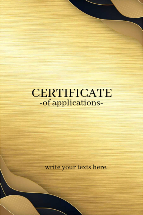Orange Professional Certificate Poster Template | PosterMyWall