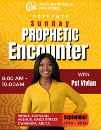 Orange Professional Church Template Flyer (us Letter)