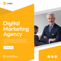 Orange Professional Corporate Business Instagram Post template