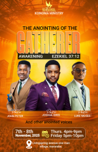 Orange Church Revival Conference Halfbladsy Breed Template