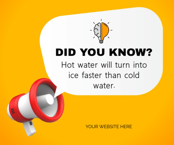Orange Professional Did You Know Thinking Ideas  Medium Rectangle Rettangolo medio template