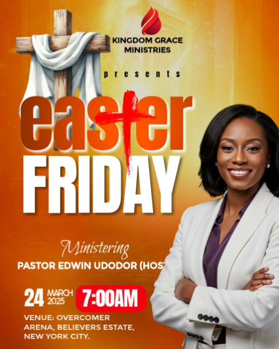 Easter Friday Church Event Template | PosterMyWall