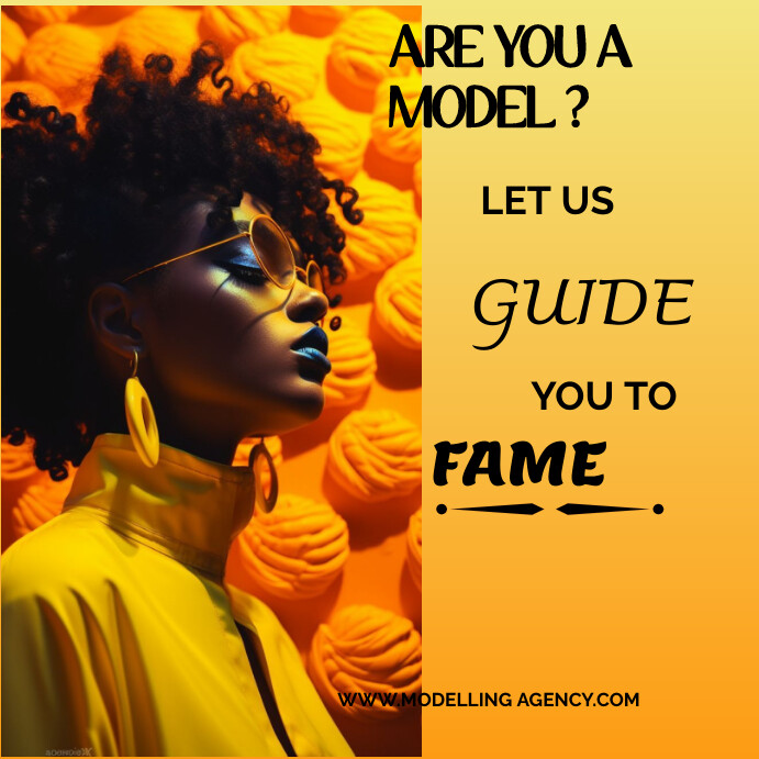 Orange Professional Fashion Instagram Post template