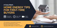 Orange Professional First-time Home Buyers Webinar Eventbrite Banner template
