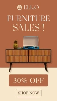 Orange Professional Furniture Sales And Discounts Brown Kaki Minimal Modern Template Design 2025 202