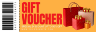 Orange Professional Gift Voucher Twitter Banner template
