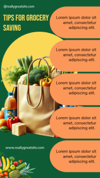 Laranja Grocery Saving Tips Instagram Story Template